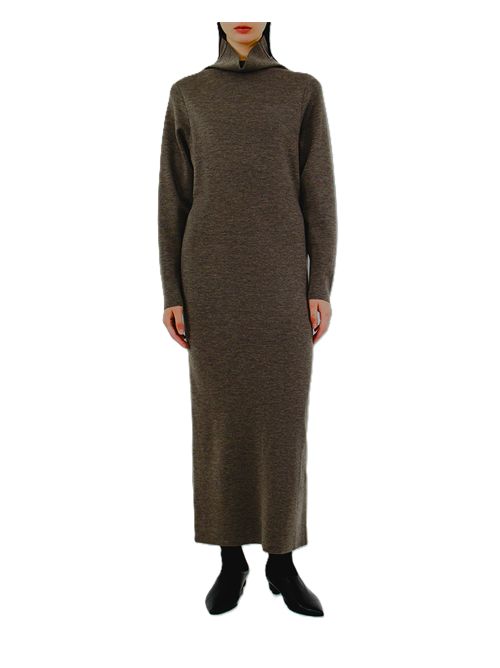 Abito con colletto rialzato Look25 Testa di moro P.a.r.o.s.h. P.a.r.o.s.h. | LOOK25-D550910086 TESTA DI MORO